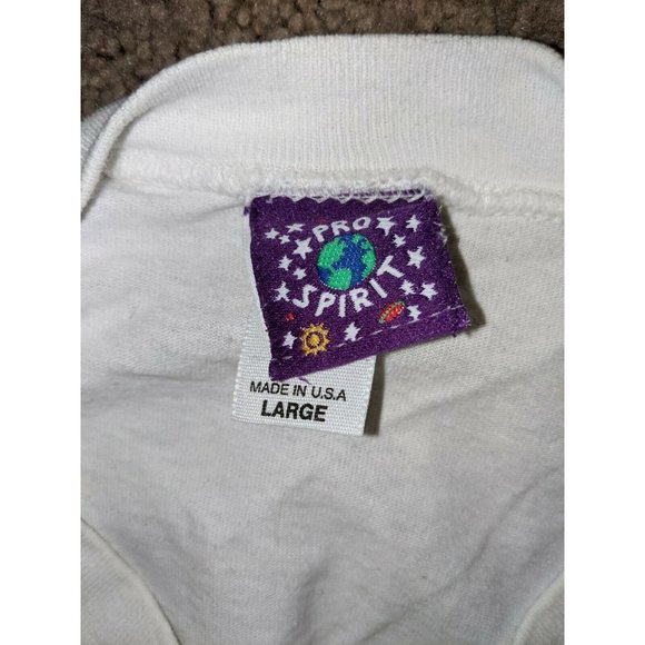 Vtg 90s Single Stitch Pro Spirit Beach T-shirt L - Picture 7 of 9
